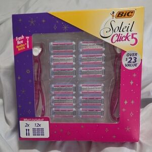 BIC Soleil Click 5 Women's Razor Set - Pink